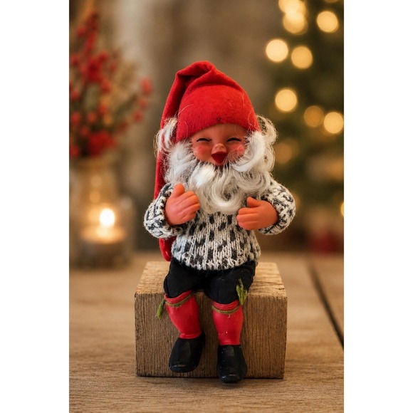ARNE HASLE Other - VTG Arne Hasle Askim Norge ~ Nordic Christmas Folklore Nisse Elf/Gnome Doll